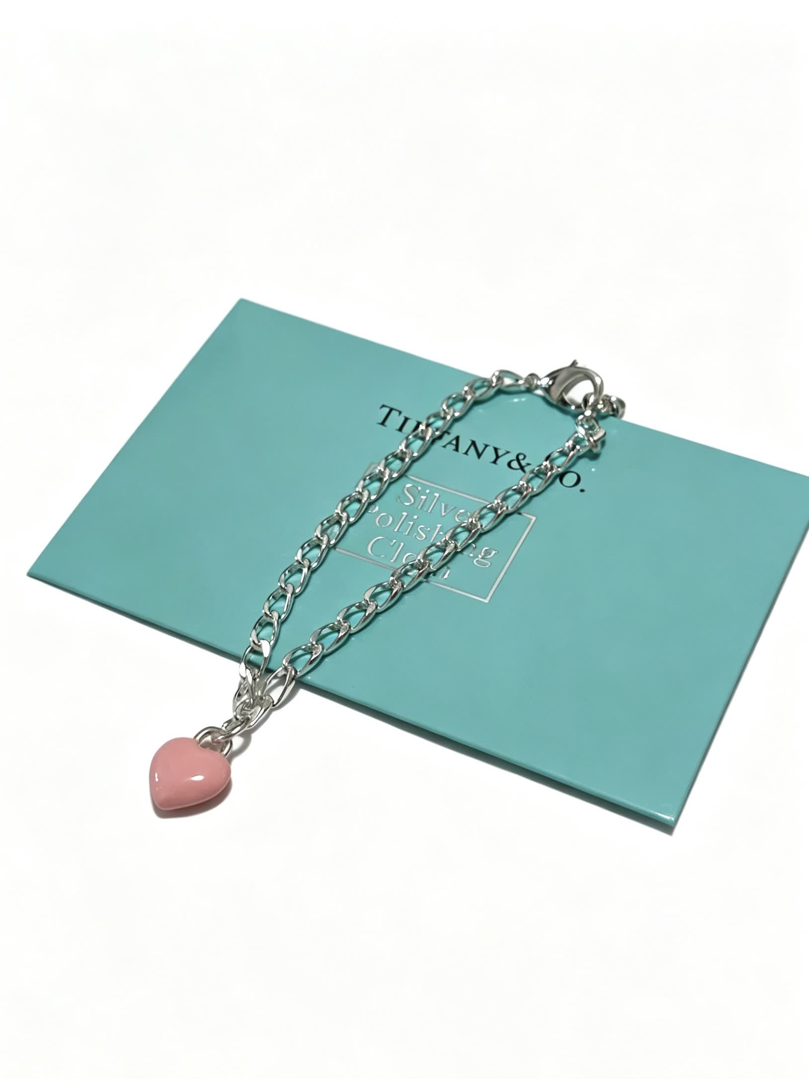 Tiffany & Co. Silver Heart Charm Bracelet